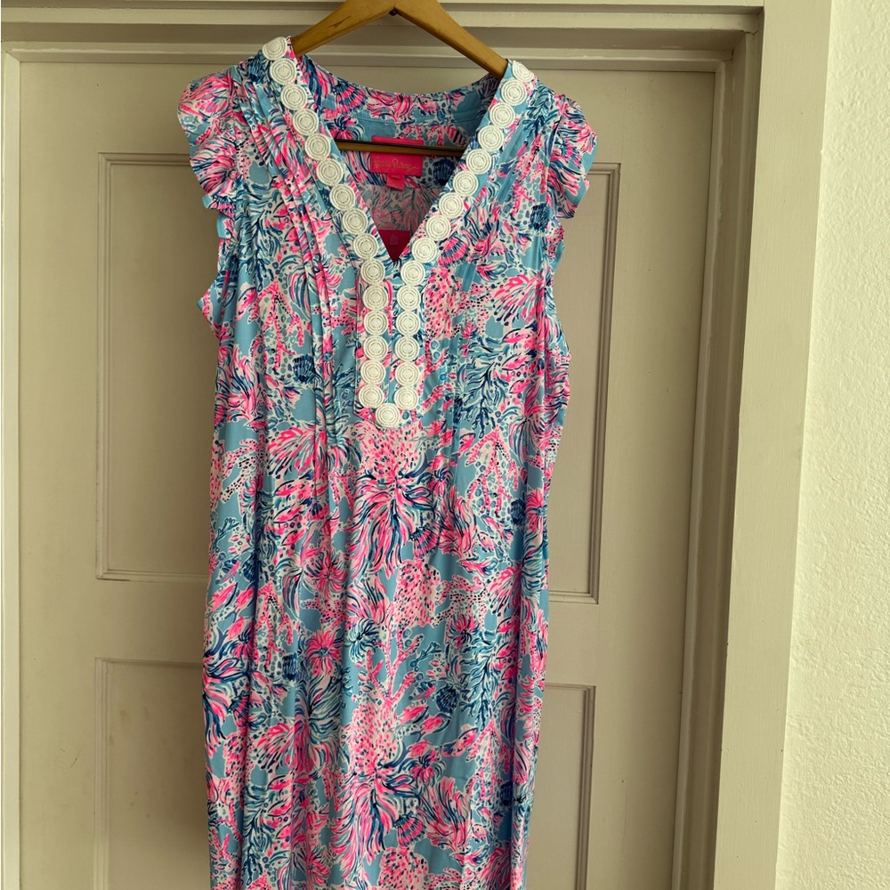 Lilly Pulitzer floral sleeveless dress S